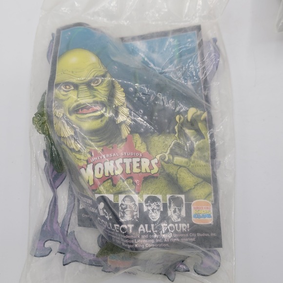 VTG Burger King Universal Studios Monster Kids Toys Set Of 4 1997 - Picture 3 of 9